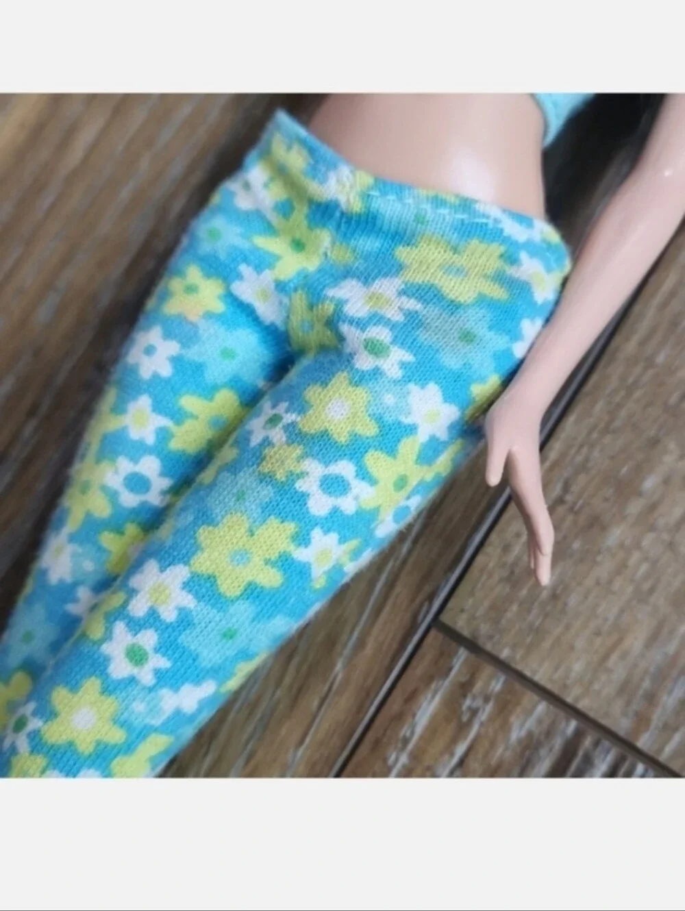 Vintage Barbie Blue Flowers 3 pc Outfit